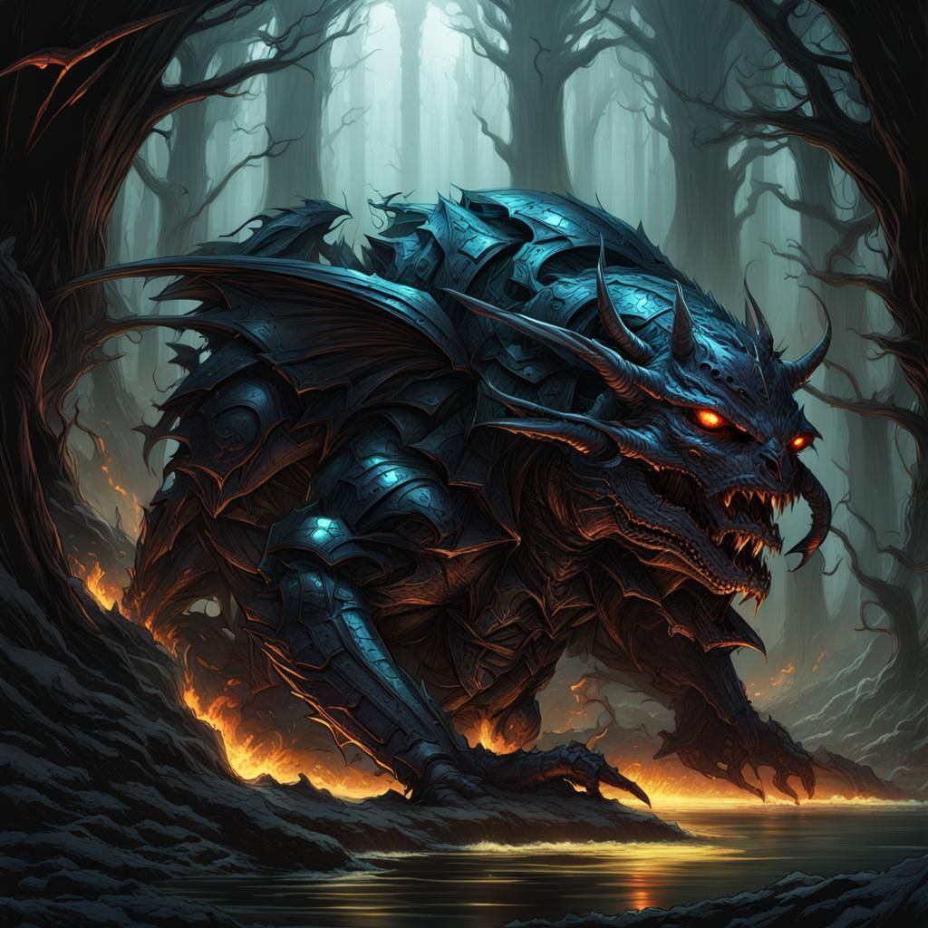 Beautyfly in Dark Fantasy 3D Comic Art