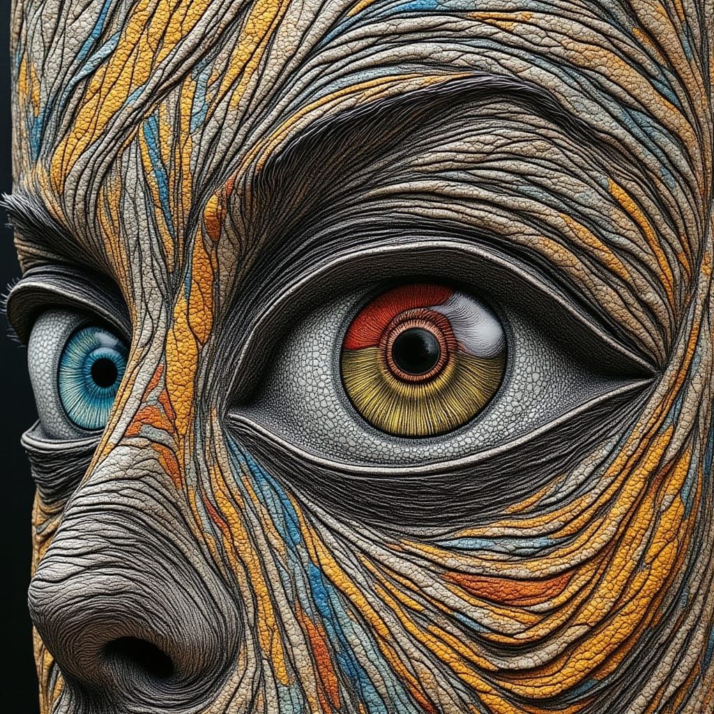 Abstract Fractal Art with Zentangle and 3D Shading