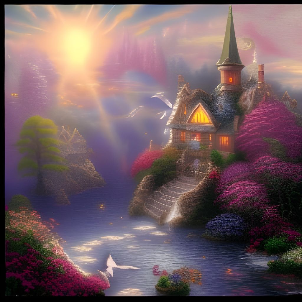 Ethereal Portrait of Winged Fantasy Man