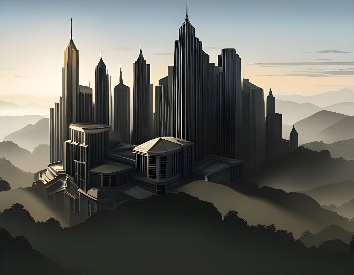 Knight Slaying Dragon in Dark Fantasy Style