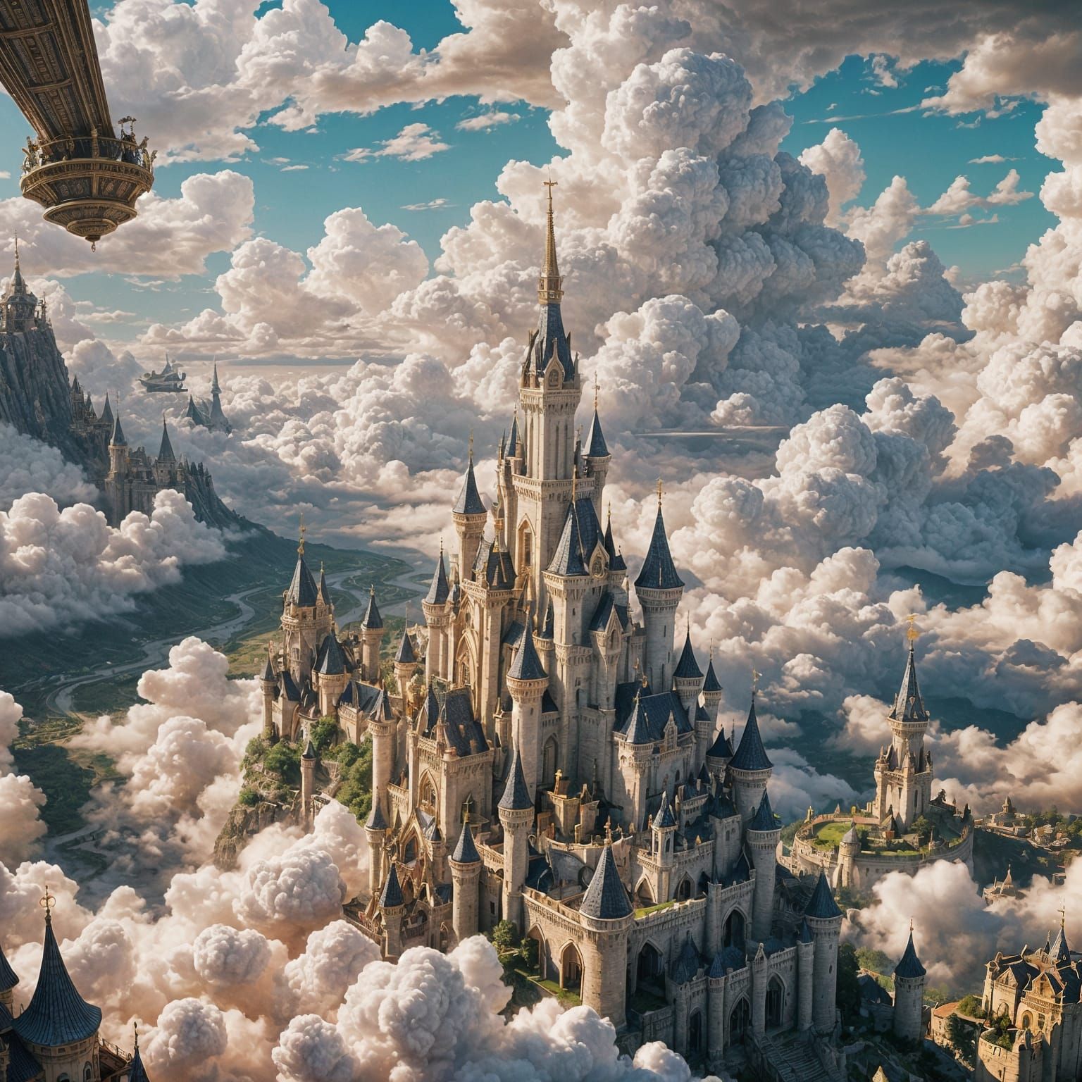 Ethereal Kingdom Floating in the Clouds