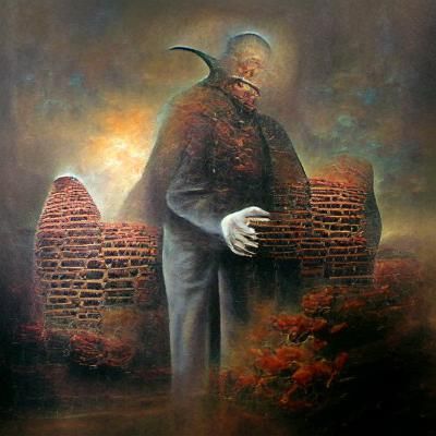 Dystopian Dreamscape: A Vision in Dark Surrealism