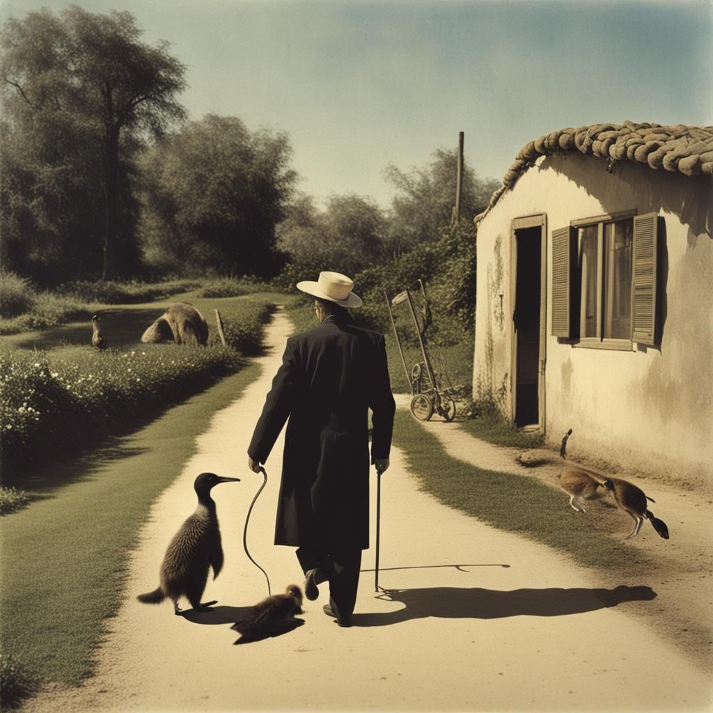 Surreal Anteater Walk, Duckling Escapade