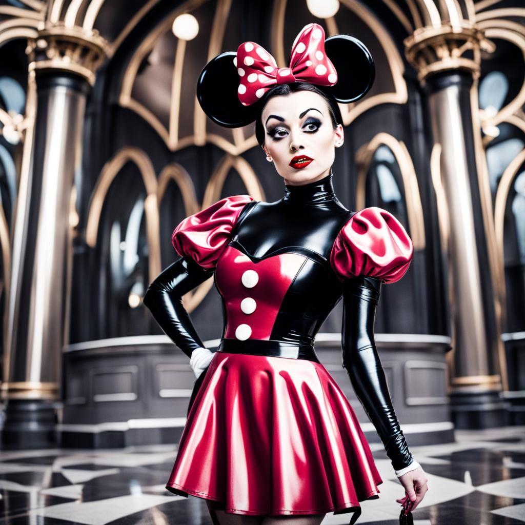 Minnie Mouse in Latex Style