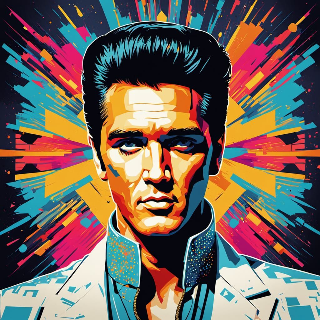 Elvis Presley in pop art