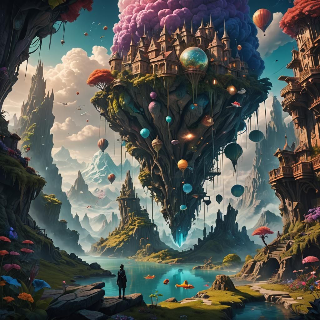Surreal Dreamscape: Fantasy Concept Art in 8K