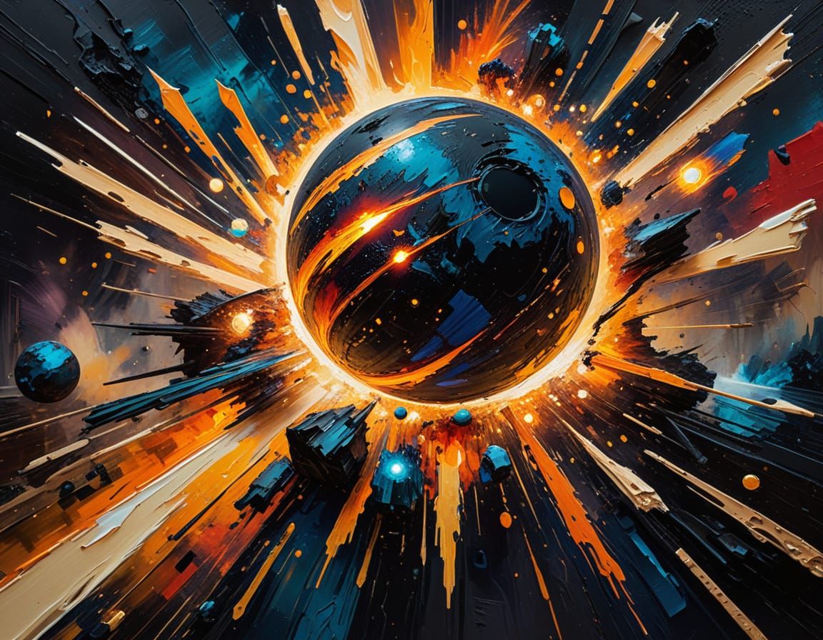 Planet Spins Near Black Hole with Thumbs Up