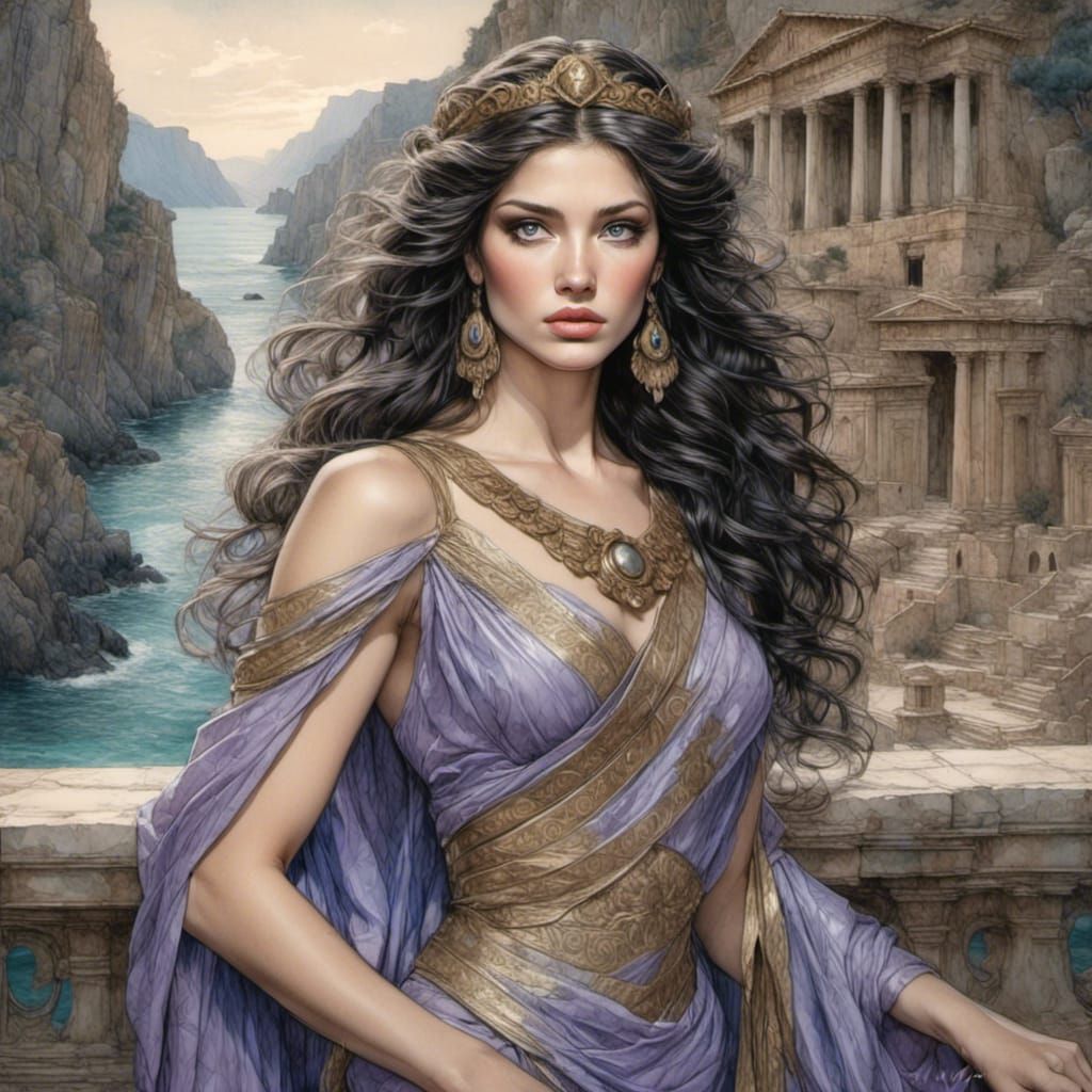Helen of Troy: Legendary Beauty in Matte Painting