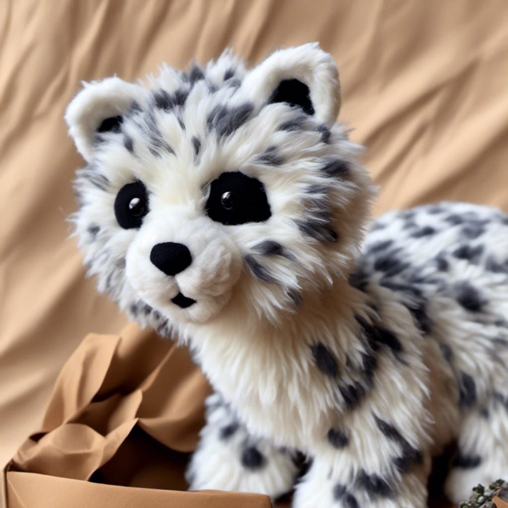 Adorable Snow Leopard Stuffed Animal