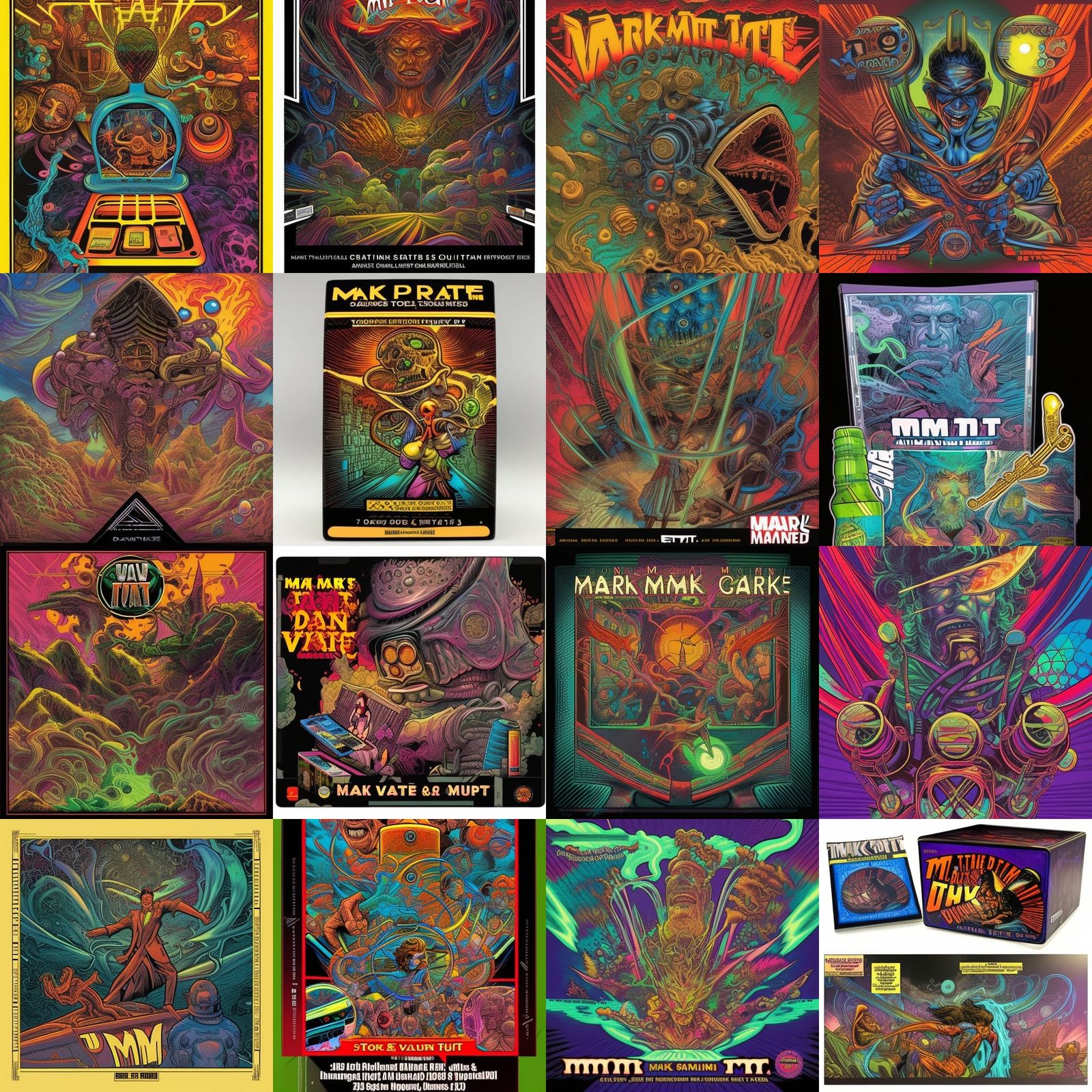 DMT Vape Cartridge Package in Comic Book Art