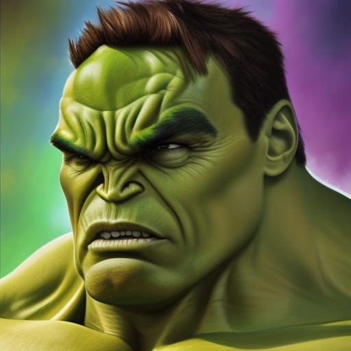 Arnold Schwarzenegger as the model for the Incredible Hulk