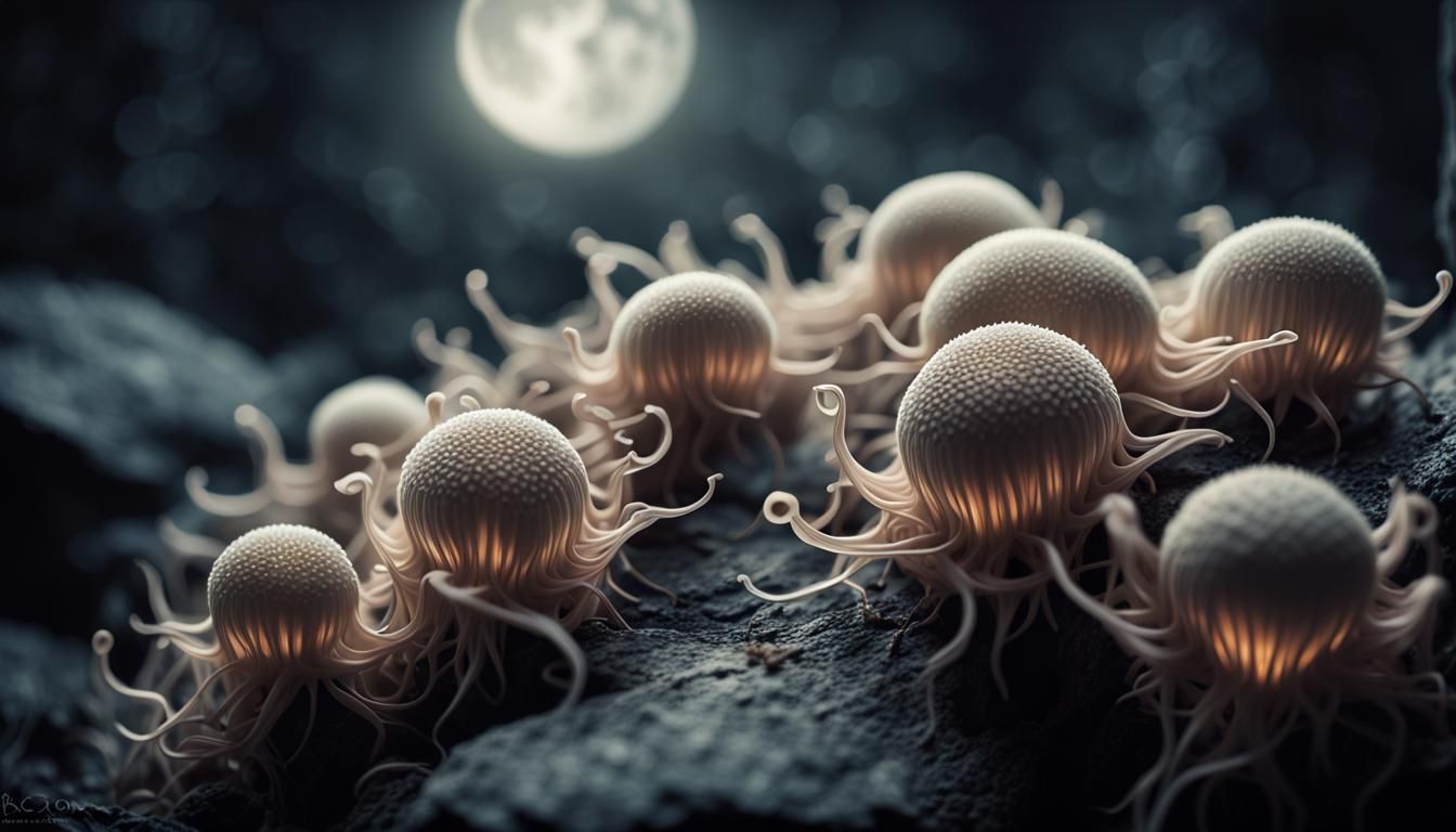 Mystical Oculus Seeds in Hyper-Realistic Fantasy Illustratio...