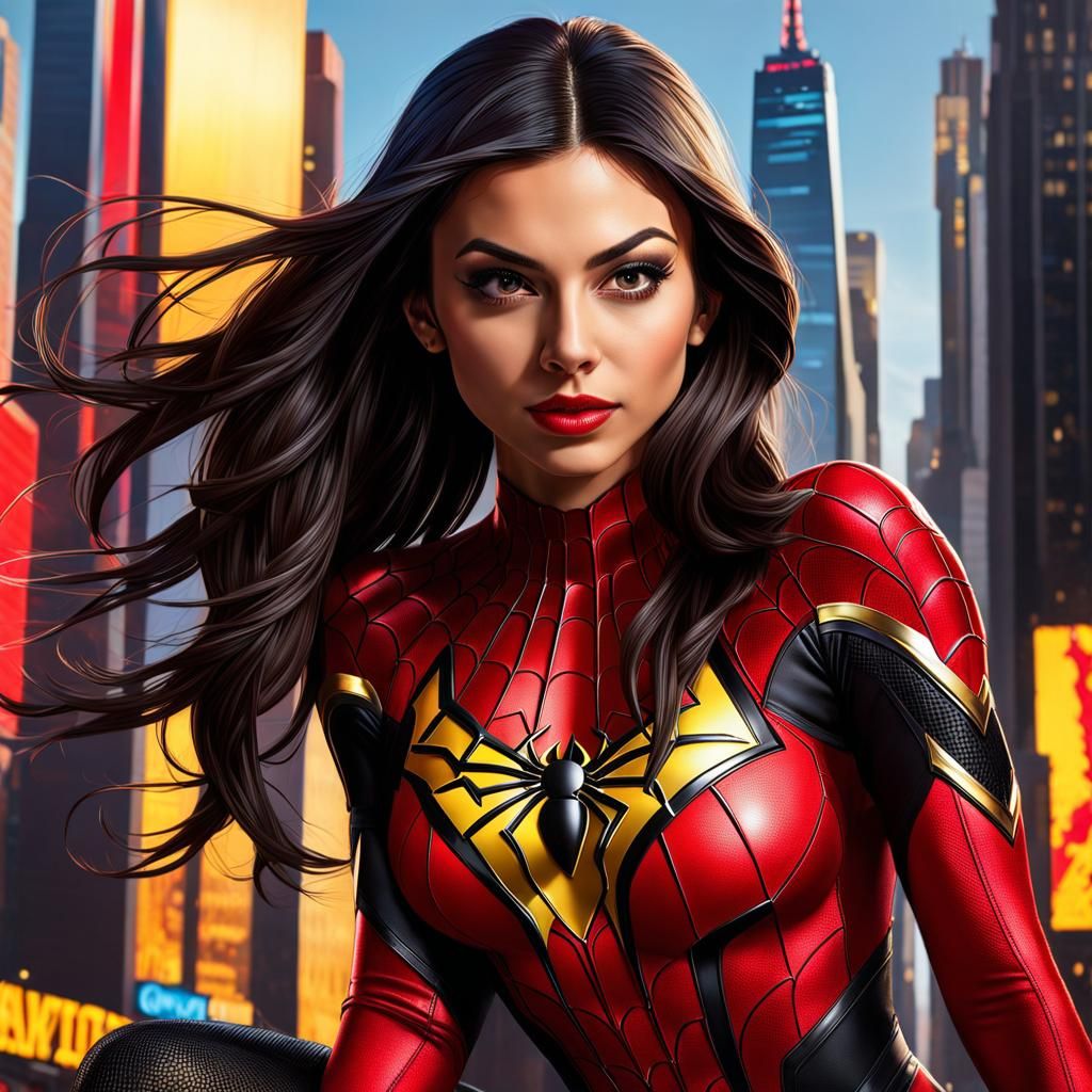 Victoria Justice as Spider-Woman in New York