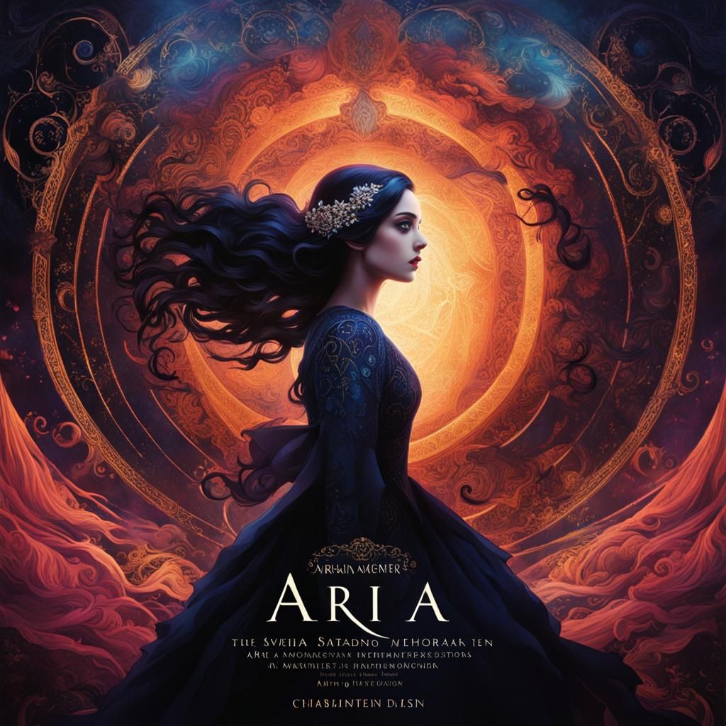 Aria Surrounded by Dreamlike Memories in Ethereal Cover Art