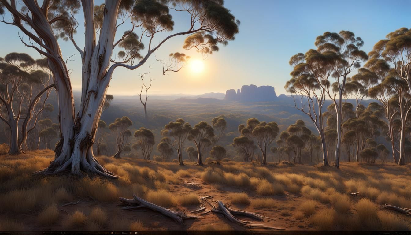 Australian Landscape in Vibrant Colors