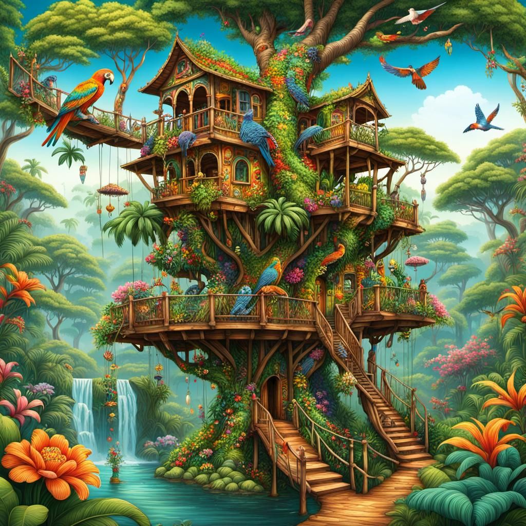 Jungle treehouse