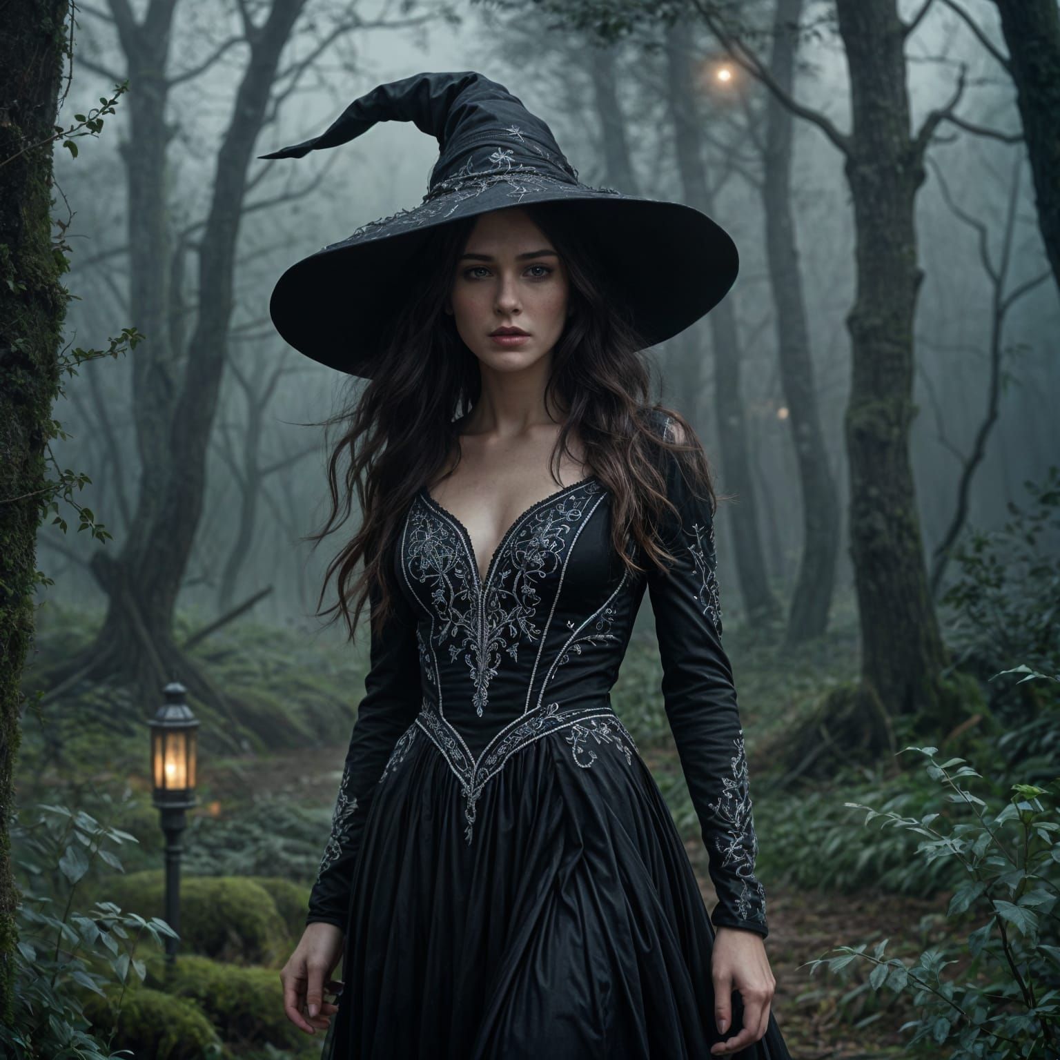 Witch on a Woodsy Path