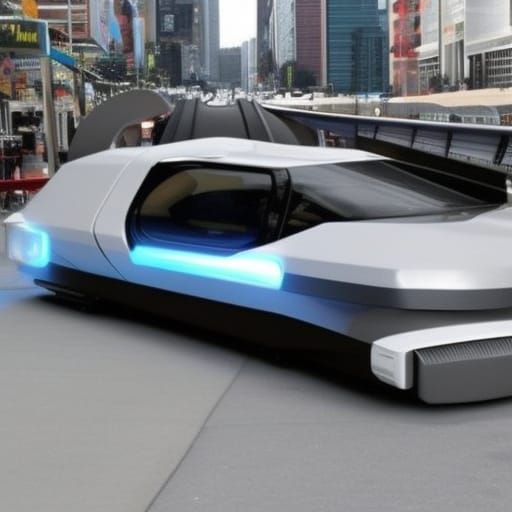 Futuristic Hover Car Concept