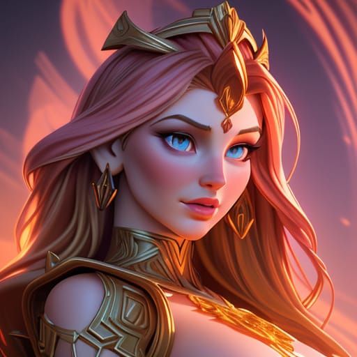 Divine Goddess Nikkibenz Radiates Warmth in Resplendent Aura