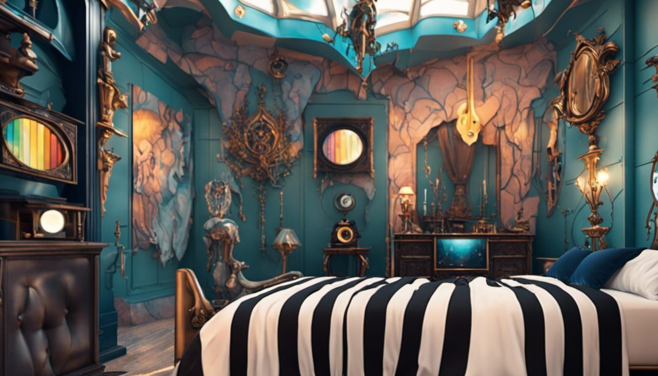 Gothic Master Bedroom in Modern Maximalist Style