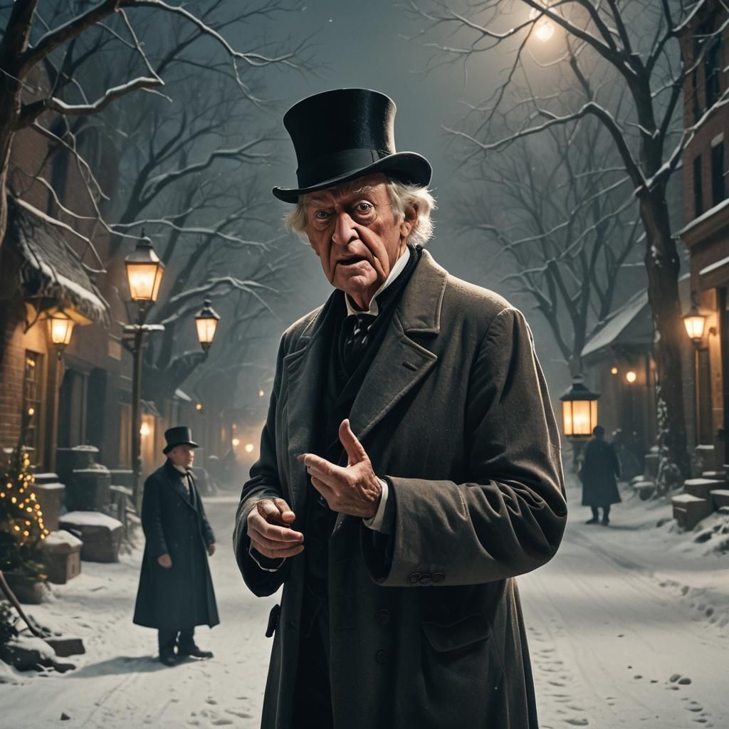 Scrooge Visited by the Ghost of Christmas Future