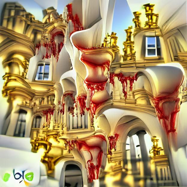 Baroque Architecture Dripping with Blood: Dynamic Perspectiv...