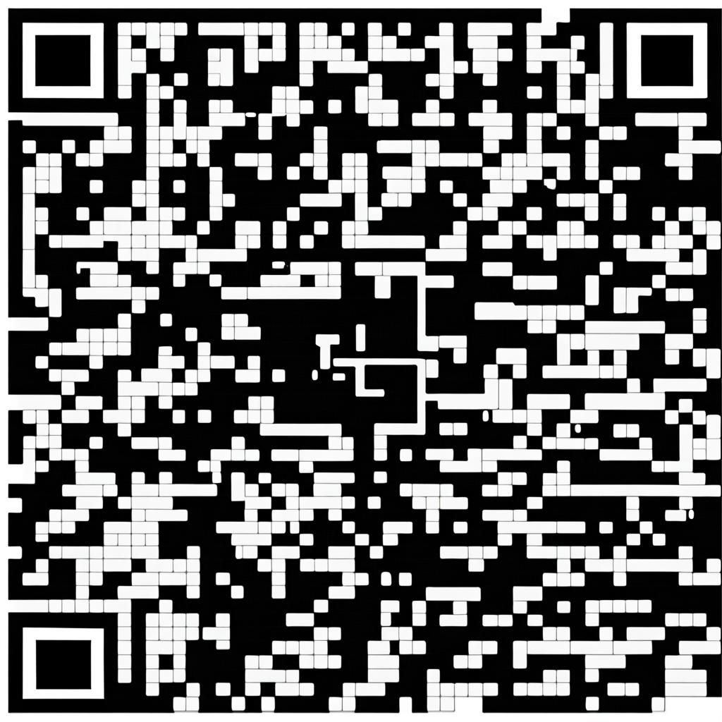 QR Code Art Featuring Letter L