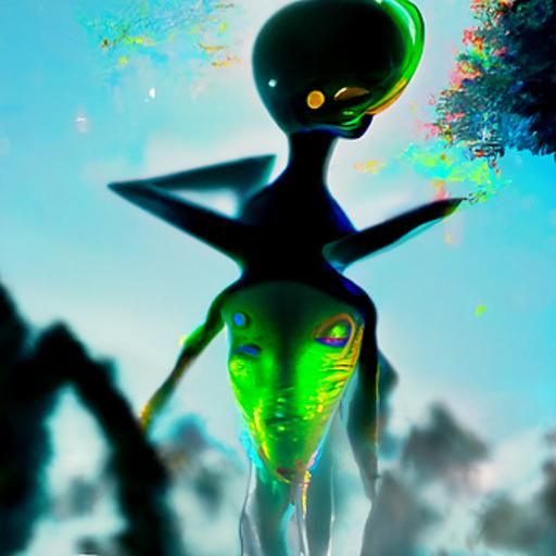 AI Generated Extraterrestrial Concept Art