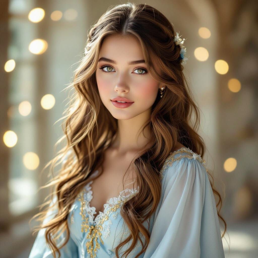 Elegant Witch Portrait in Fine Art Photography Style