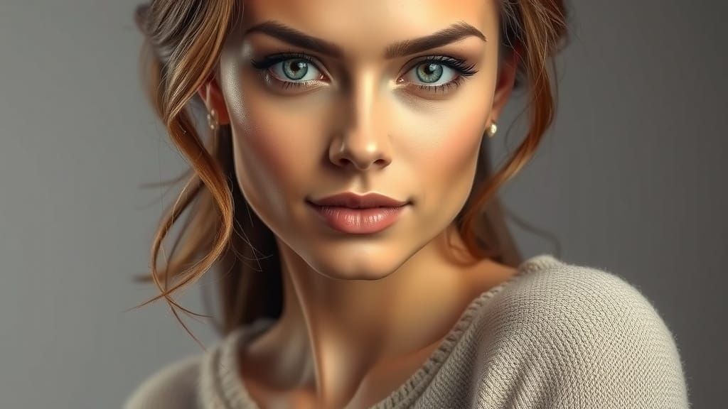Soothing Studio Portrait in Photorealistic Style