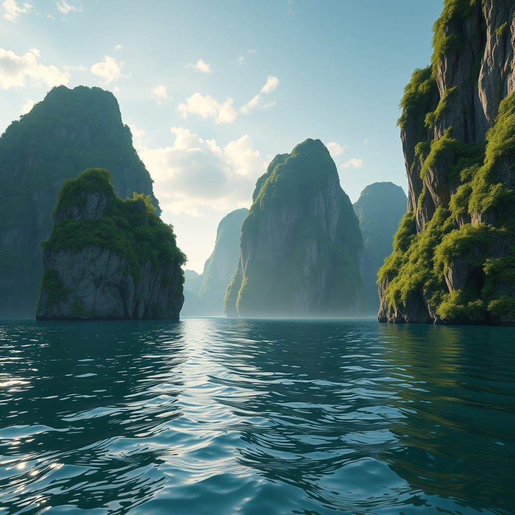 Epic Karst Mountains of Hạ Long, Vietnam in Unreal Engine 5 ...