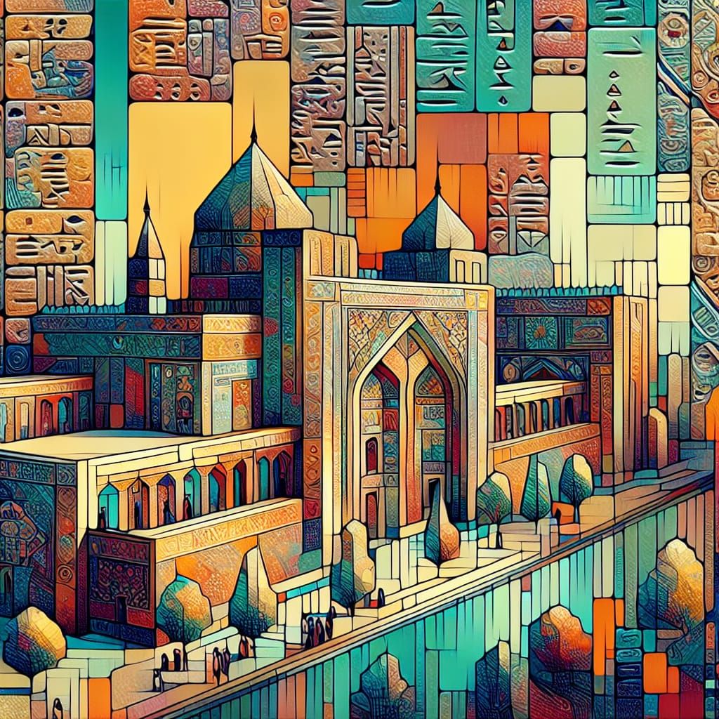 Ancient Persian Civilizations in Abstract Art