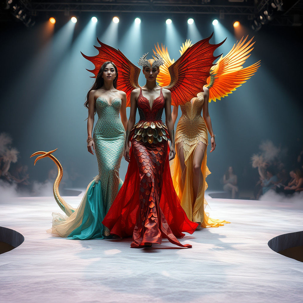 Mythical Creatures' High-Fashion Runway Show