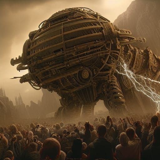 Epic Mass Hysteria in Digital Matte Painting