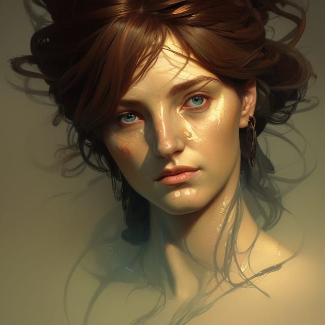 Detailed Portrait of an Ancient Mother