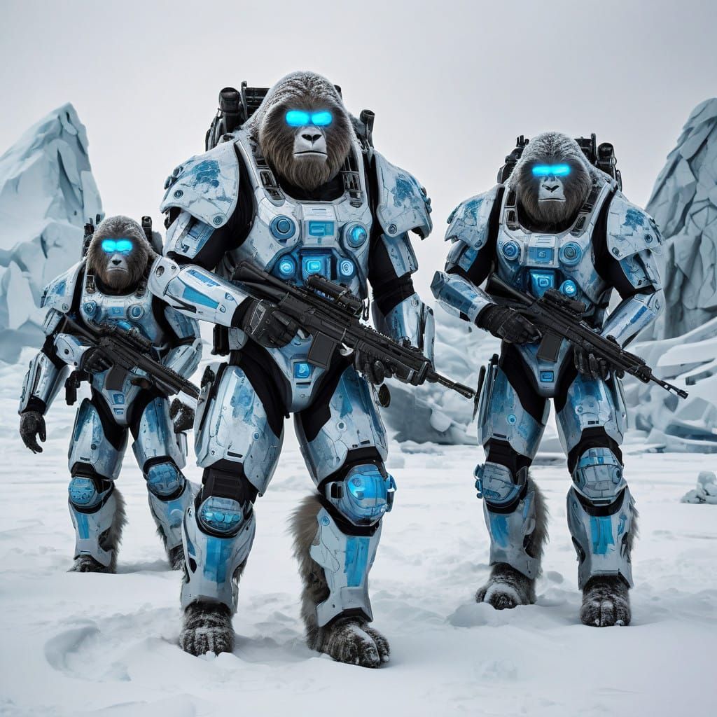 Russian Soldiers Engage Furry Sasquatch in High-Tech, Arctic...