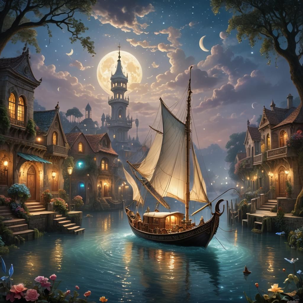 Magical Rococo Village: A Whimsical Utopia