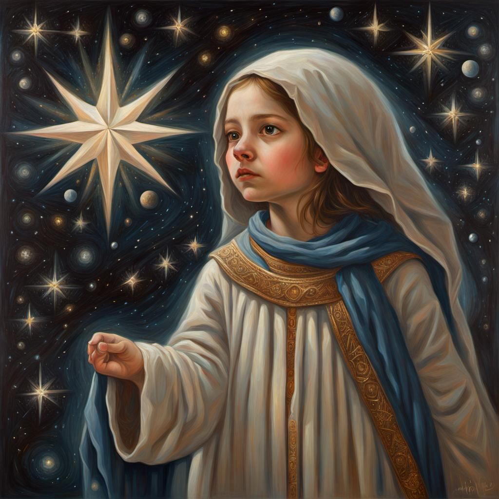 Star of Bethlehem Embodied as Academic Art