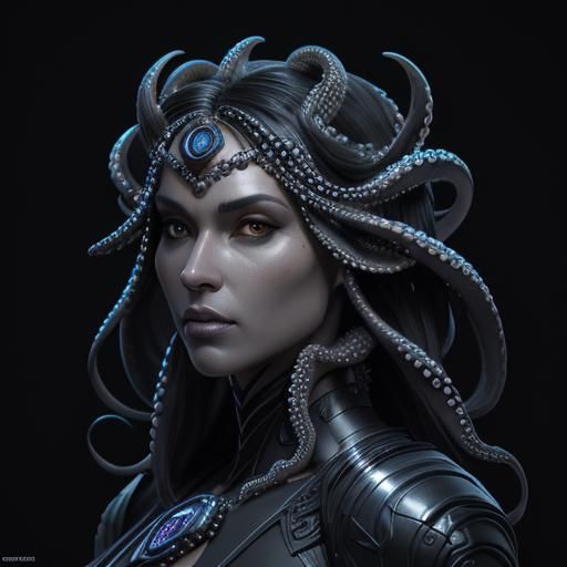 Abstract Octopus: 3D Paper Art in High Resolution