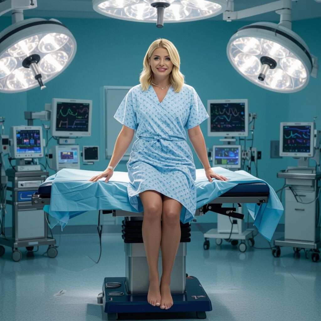 Hospital Gown Scene in Operating Theatre: Photorealistic Sty...