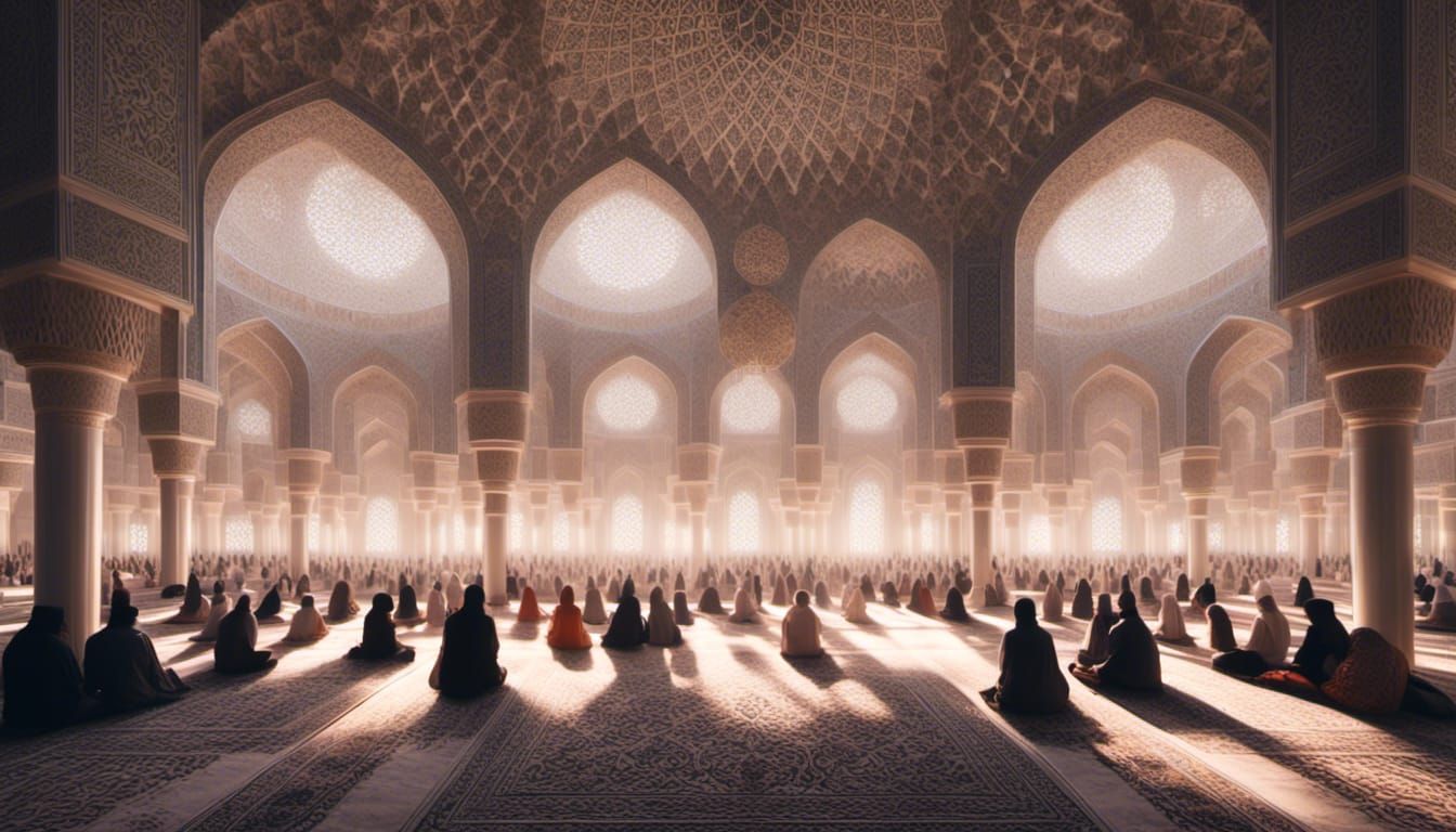 AI Art of Ramadan in a Desert Oasis