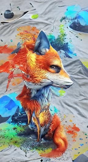 Simple Fox Image Generated by AI