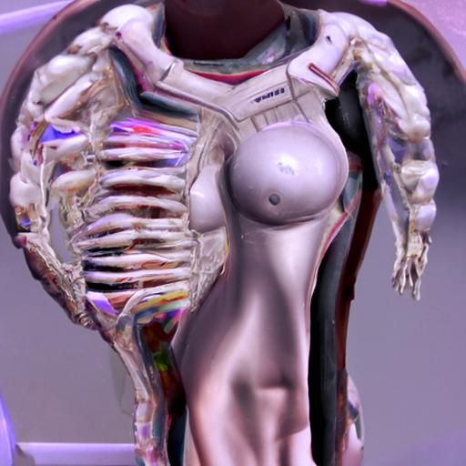 Detailed Female Human Anatomy Illustration