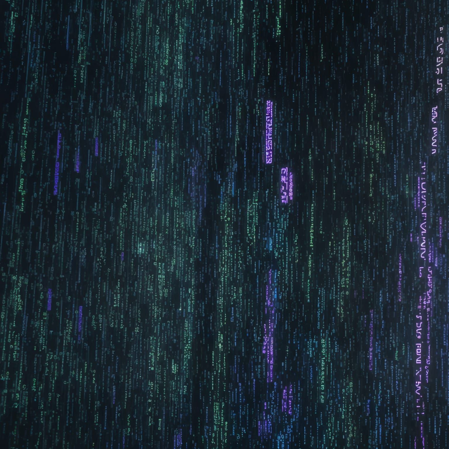 Abstract Art Made of Matrix Code