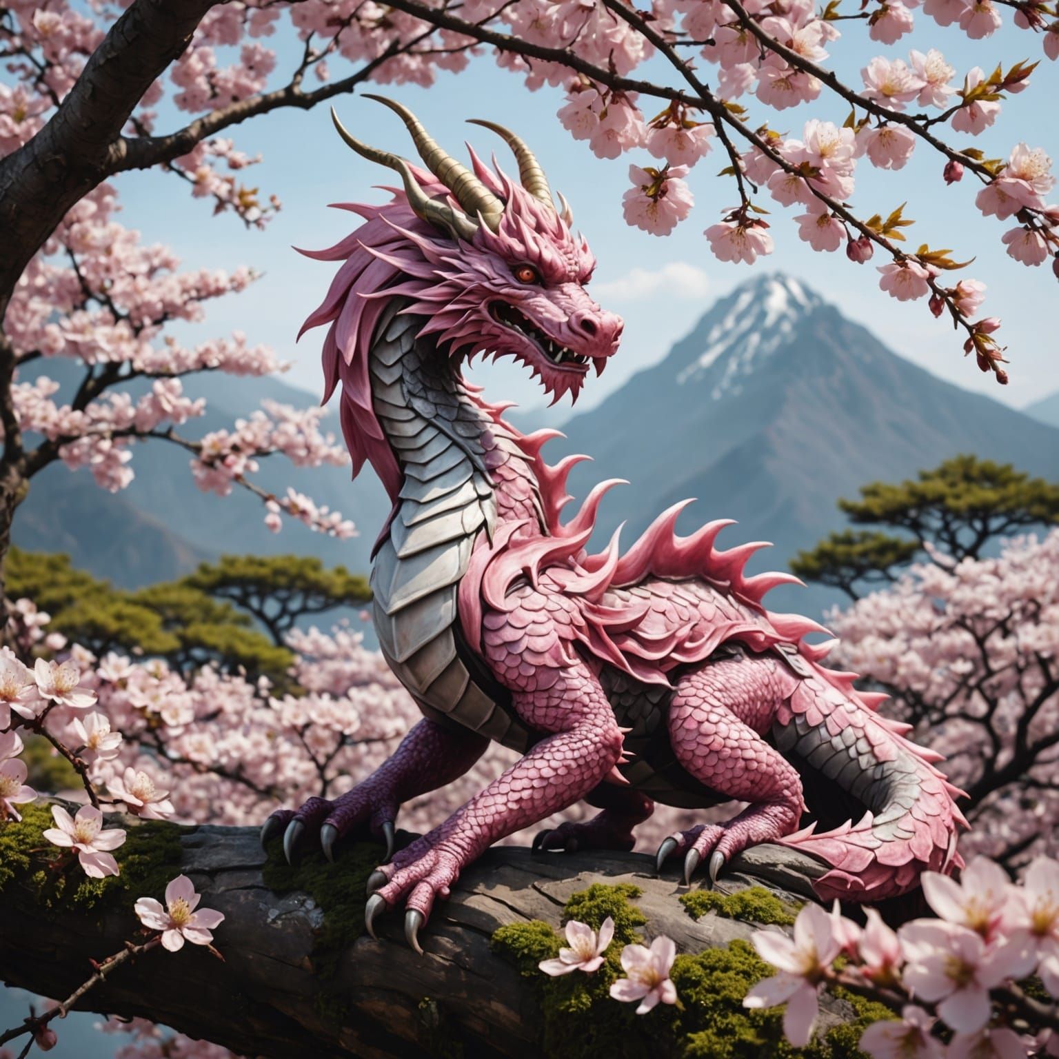 Cherry Blossom Dragon
