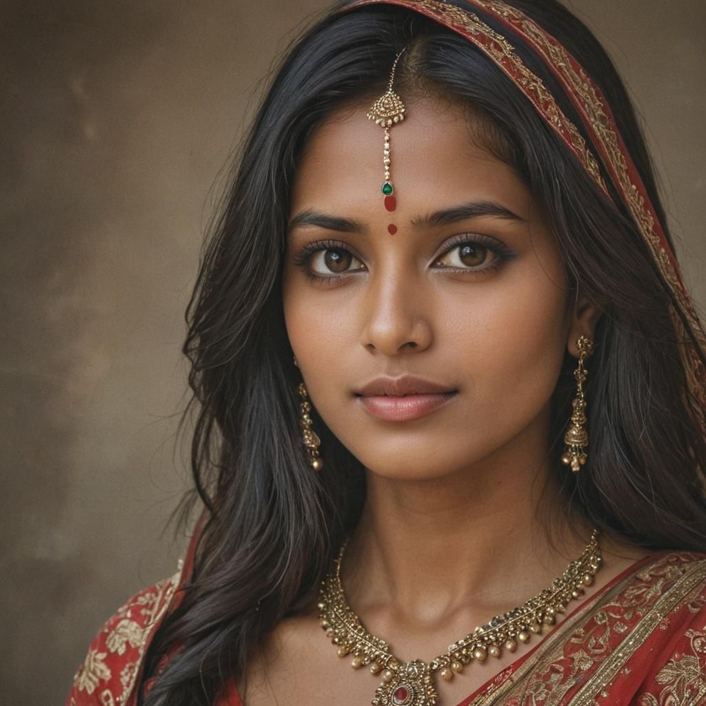 Beautiful Indian Woman Portrait