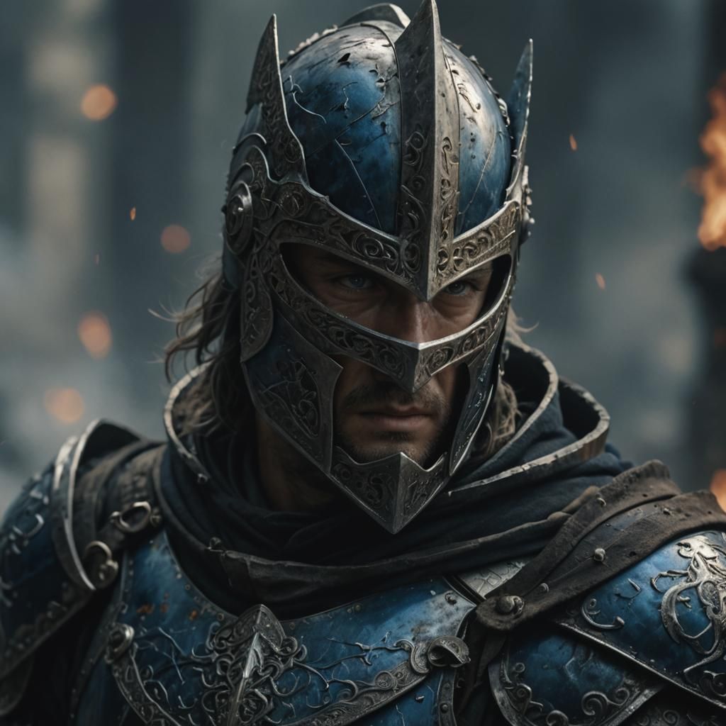 Photorealistic Knight in Armor Portrait