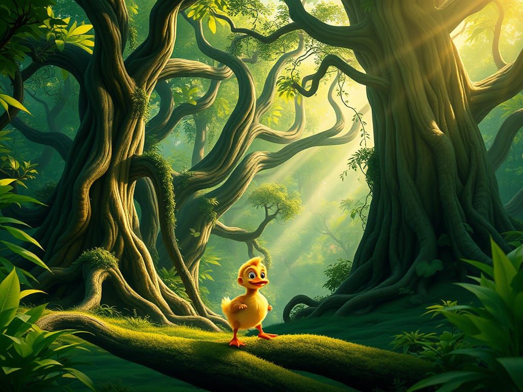 Ancient Jungle Friends: Whimsical Wildlife Bond