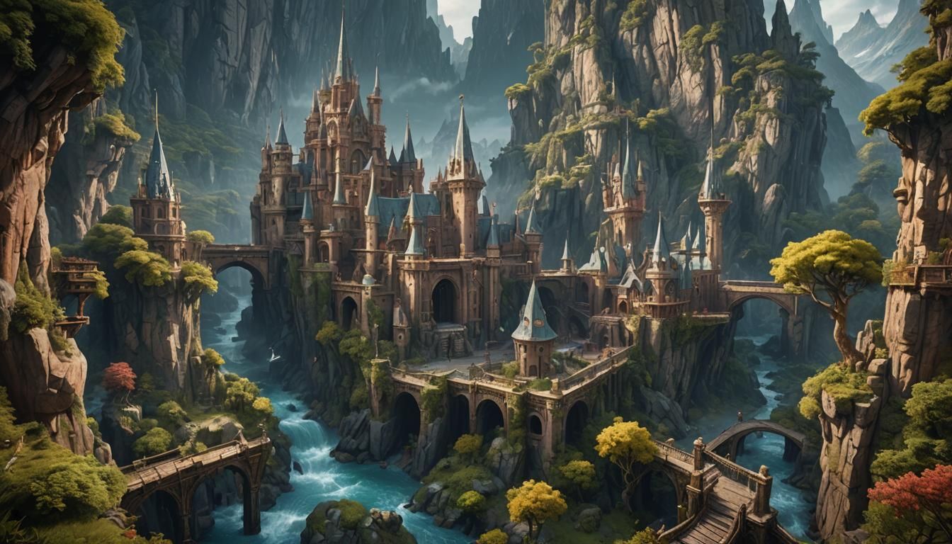 Richard Upton Pickman: Detailed Matte Painting in Fantasy St...