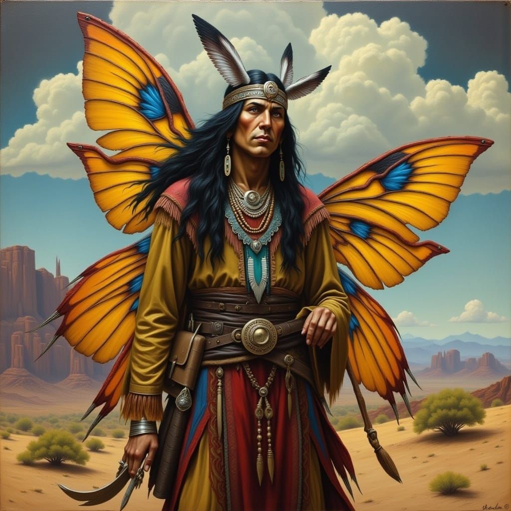 Enchanted Native American Fairy in a Vibrant Wild West Aesth...